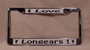 License Plate Frame - I Love Longears