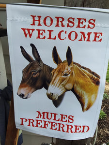 Garden Flag - Mules Preferred