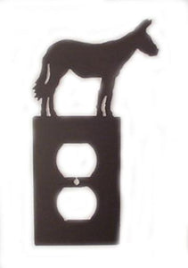 Metal Switchplate - Mule Single Outlet