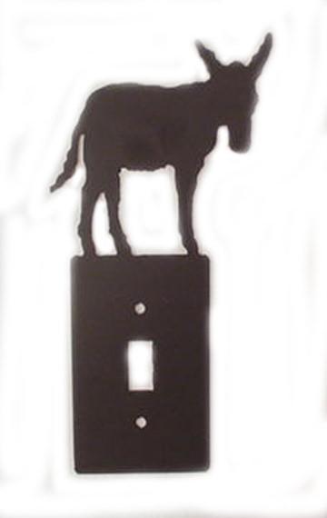 Metal Switchplate - Donkey Single