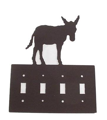 Metal Switchplate - Donkey Quad