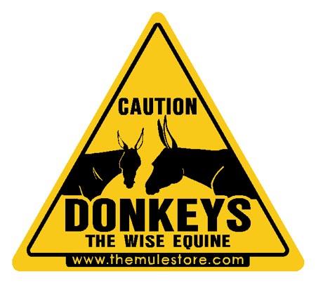 Magnet - Caution Donkeys