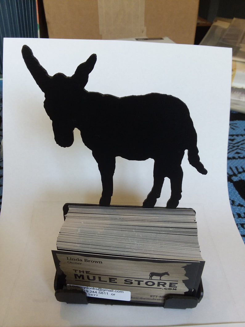 Metal Business Card Holder - Donkey