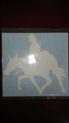 Decal - Mule and Rider
