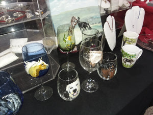 Wine Glasses - Hand Painted