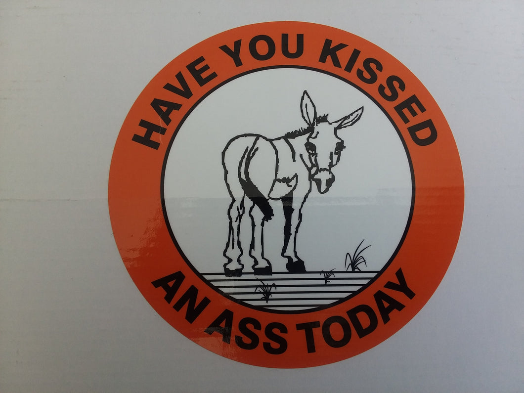 Decal - Have You Kissed an Ass Today?'