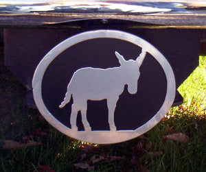 Metal Hitch Cover - Donkey