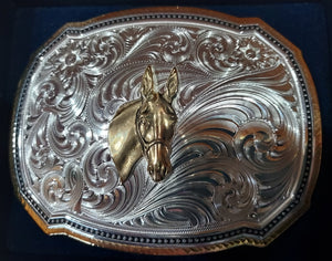 Jewelry - Montana Silversmiths -Belt Buckle with Mule Head