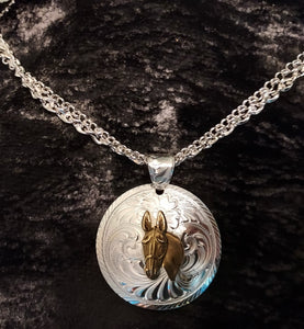 Jewelry - Montana Silversmiths - Necklace - Mule Head Silver