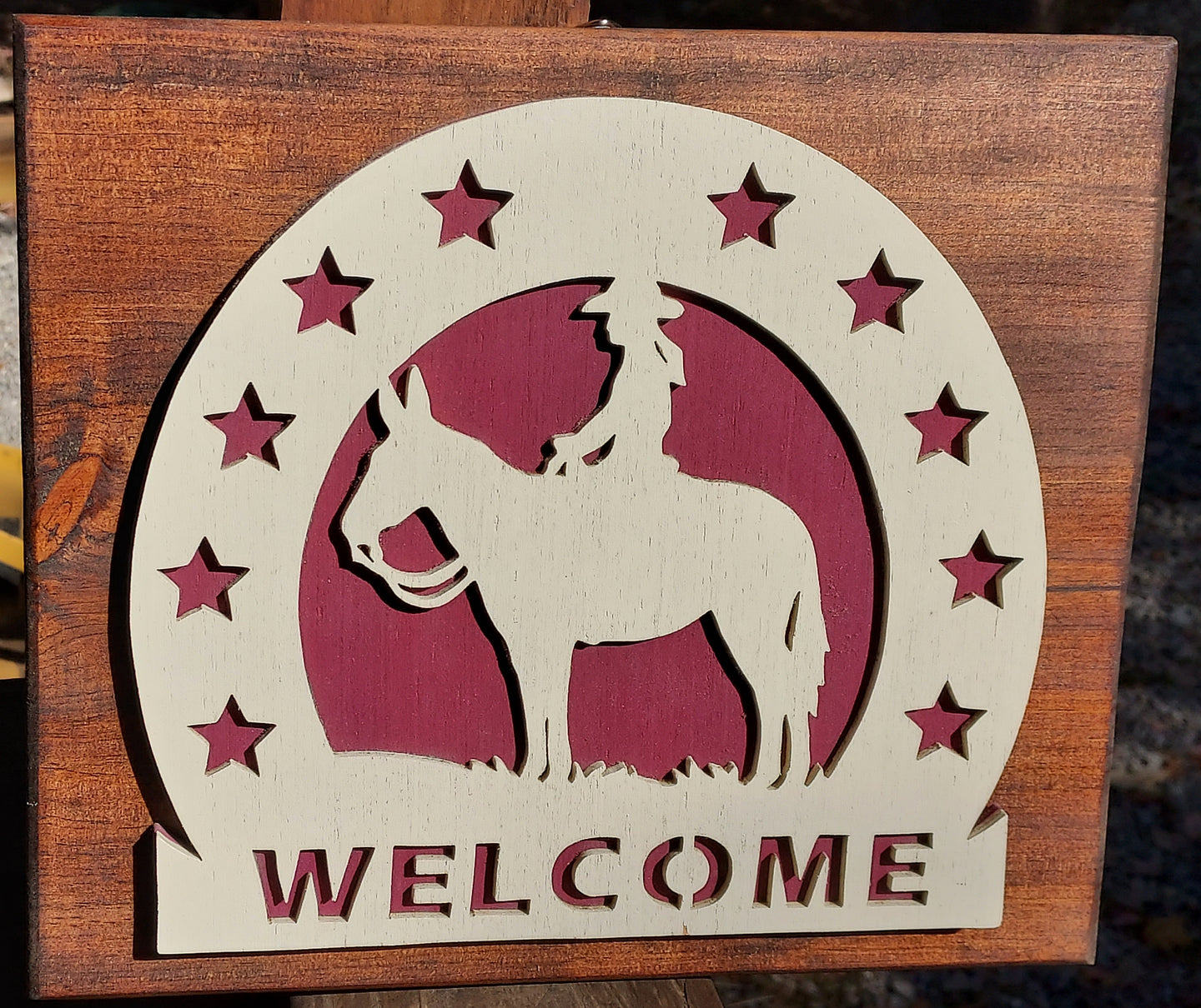 Wood Art - Welcome Rider – The Mule Store