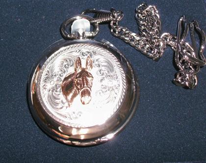 Jewelry - Montana Silversmiths -  Mule Pocket Watch