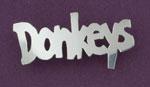 Jewelry - Donkey Sterling silver Pin